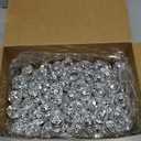 Hoolerry 200 Pcs Mirror Mini Disco Balls Ornament 1.2 Inch Mardi Gras Small Hanging Decorations Reflective Tiny Mirror Balls for 70s 80s Disco Themed Party Birthday Wedding Tree(Silver)