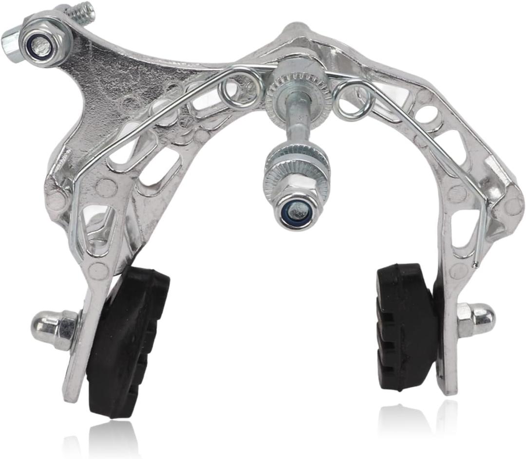 Bike Brake Caliper, Aluminum Alloy Bike Brake Caliper Universal Front and Rear Bike Brake Cycling Accessory for Bikes, Motorcycles (Silver)