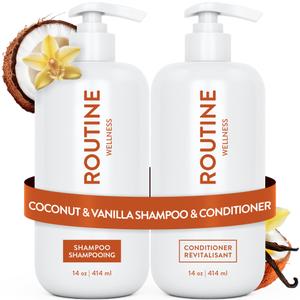 Routine Wellness Anti-Thinning Shampoo & Conditioner - Coconut & Vanilla