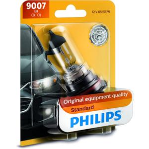 Philips 9007B1 Standard Halogen Replacement Headlight Bulb, 1 Pack