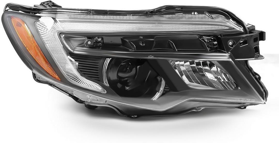 Right Side Halogen Headlight Assembly w/DRL Compatible with 2016-2020 Pilot EX/EX-L/Touring 2017-2020 Ridgeline Passenger Headlamp HO2503167 33100TG7A12