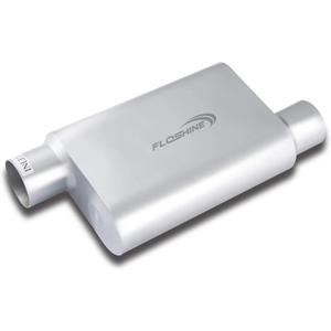 Universal Mufflers, Two Chamber 3'' offset inlet (ID) 3'' offset outlet (ID) Performance Automotive Exhaust Muffler FH43043