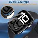 4 Pack for Apple Watch Series 10 46mm Screen Protector [Easy Installation Kit] Soft TPU Clear Film for iWatch Accessories, HD Full Coverage, Anti Scratch, Touch Sensitive, Bubble Free