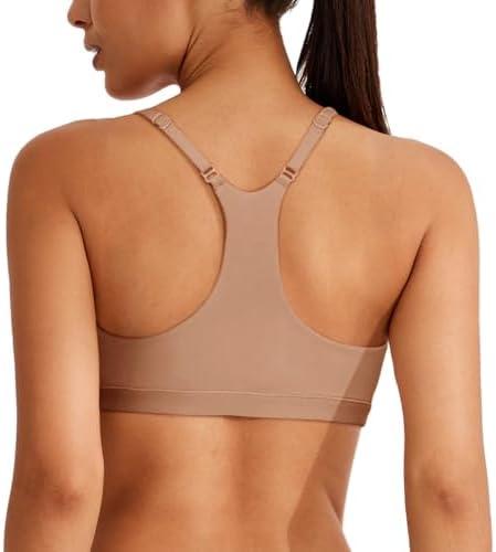 REORIA Women's Racerback Wireless No Padded Comfortable Sleep Bralettes Bras for Women, S