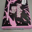 AISI HAIR Brown Mixed Blonde wig Wig for Women, Long Wavy Lace Hairline Middle Part Synthetic Heat Resistant Wig for Daily Party-26 Inch