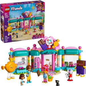 LEGO Friends Heartlake City Candy Store Building Toy - Pretend Playset for Kids, Girls & Boys, Ages 6+ - Gift for Birthdays - W/ 2 Minidolls, a Micro-Doll, and a Cat Figure - 42649