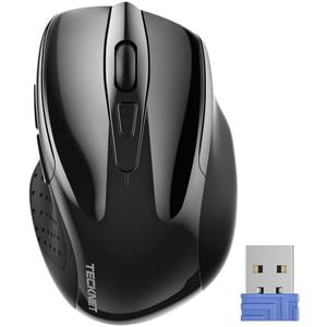 TECKNET Wireless Mouse, 2.4G Ergonomic Optical Mouse, Computer Mouse for Laptop, PC, Computer, Chromebook, Notebook, 6 Buttons, 24 Months Battery Life, 2600 DPI, 5 Adjustment Levels, for Small Hand TECKNET Wireless Mouse, 2.4G Ergonomic Optical Mouse, Computer Mouse for Laptop, PC, Computer, Chromebook, Notebook, 6 Buttons, 24 Months Battery Life, 2600 DPI, 5 Adjustment Levels, for Small Hand