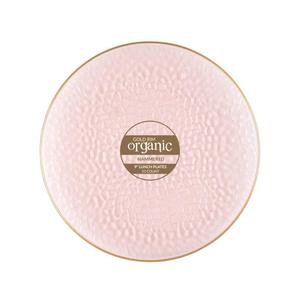 Organic Gold Rim Pink Hammered Plates, Lunch Plates (9"), 12/10 Count