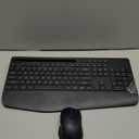 Wireless Keyboard and Mouse Combo - Full-Sized Ergonomic Keyboard with Wrist Rest, Phone Holder, Sleep Mode, Silent 2.4GHz Cordless Keyboard Mouse Combo for Computer, Laptop, PC, Mac, Windows -Trueque