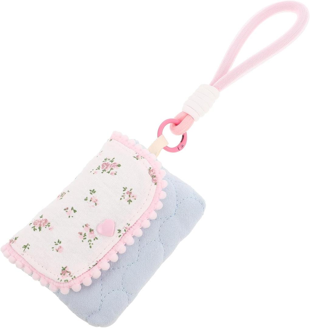 LUOZZY Small Floral Cotton Protective Camera Storage Pouch Portable Travel Organizer for Photography