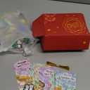 36 Pack Valentines Cards for Kids Classroom, Valentines Erasers for Kids Class Valentine's Greeting Cards with Assembly Cartoon Animal Erasers Toys, Classroom Exchange Gift for Kids Girls and Boys