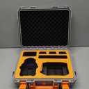 Hard Case for DJI Mini 3 Pro/3/Mini 4 Pro, Waterproof Pressure Resistant Carrying Case Accessories - Fits Latest for DJI RC 2/RC (Only Case) (Gray & Orange)
