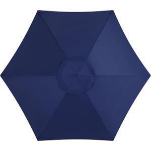 6.5FT Patio Umbrella Replacement Canopy, Market Umbrella Top, Outdoor Garden Table Umbrella Canopy for 6 Ribs, Yard Umbrella Fabric Cover,Canopy Only