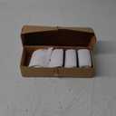 JoJoManly Chunky Ribbed Cotton Striped Socks Retro Double Stripes Scrunch Crew Socks, 4 Pairs with Present Box