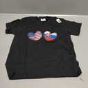 Slovakia USA Heart American Flag Slovak Flag Love Heart T-Shirt for Women Kids Men XS