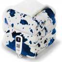 Cow Print Heated Blanket Twin-Heating Electric Blanket Twin with 10 Heat Levels & 10 Hours Auto-Off, Cozy Soft Fleece Sherpa, Washable, 62 x 84 Inche Cow Print Blue (06 - Blue Ombre-white)