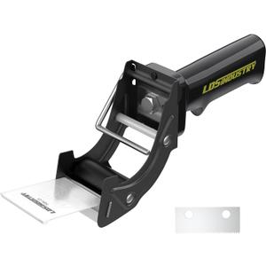 Rapid-Replace Packing Tape Dispenser Gun with Extra Blade, 2IN(50mm) Lightweight Ergonomic Industrial Handheld Heavy Duty Tape Cutter for Carton, Packaging and Box Sealing, Black