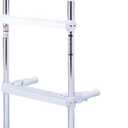 DotLine Boat Aluminum 3 Step Ladder  Folding Gunwale Hook Design, 11" Wide Hooks, Non-Marking Support Legs, 250 lb Capacity  Durable Marine Boarding Solution