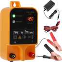 Electric Fence Charger - 2 Joules/10.5kV Electric Fence for 6.32 Mile/50 Acres, Plug-in Electric Fence for Wildlife Prevention, Farm, Poultry,Garden, Preventing Predators from Intruding