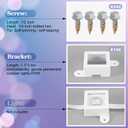 120 Light Clips for Govee H705 H805 (Non-Pro/Original Version H705) with 240 Screws Mounting Clips Compatible with Govee Permanent Outdoor Lights Extension