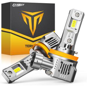 FAHREN H11 Fog Bulbs, Upgraded H11/H8/H9 Bright Lighting Bulb, Brighter 24 CSP Chips, Boost Epic Night Visibility, 6500K Cool White IP68 Waterproof, Pack of 2