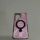 for Samsung Galaxy S26 Ultra Case, [360 Spin Magnetic Stand] [Compatible with MagSafe], Military Grade Protective S26 Ultra Case with Kickstand & Ring Holder, Pink