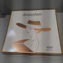 dressfan Fascinator Hats for Women,Linen Vintage Feather Headwear for Derby/Church/Wedding/Cocktail/Tea Party (Blue)