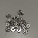 Vintage Hollow Edge Enamel Sewing Shank Buttons 20 Pcs - 12.5mm, 1/2"