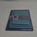 COOK WITH COLOR Extra Large Cutting Board Set, Jumbo-Sized Boards with Rubber Border for Enhanced Cooking Experience, 3-Piece, Blue