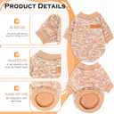 XL Dog Sweaters, 2 Pieces Fall Dog Sweater Small Medium Dog Clothes Male Female Winter Fleece Puppy Sweater Warm Pet Outfit for Bulldog, Dachshund, Pug, Chihuahua, Gery+Brown