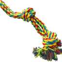 Jalousie Dog Flirt Pole Set Squeaky Toys Plush Toys Dog Teaser Wand and Refills - Upgraded Rope (Three Replacement Ropes Assorted Color, Three Replacement Ropes Assorted Color)