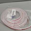 White Rubber Weather Stripping Door Seal Strip, D Shape Door Rubber Weather Seal Strip, SelfAdhesive Weatherstripping Soundproofing Doors Sealing Strip for Windows (23 feet, White)