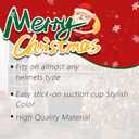 5 x Holiday Color 2 Psc Pigtail with Detachable Suction Cup Motorcycle Ponytail Bicycle Braids Hair Tails for Any Decorations Christmas