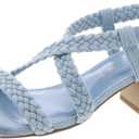Anne Klein Women's Meliza Heeled Sandal (8, Denim)