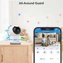 ANNKE Crater 2-2K WiFi Pan Tilt Smart Security Camera, Upgraded 3MP Baby/Pet Monitor, Indoor Camera 360-degree with Two-Way Audio, Human Motion Detection, Cloud & SD Card Storage, Works with Alexa (White)