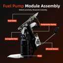 Fuel Pump Assembly 75132-01D Compatible with Harley Softail 2001-2005, Fits for Heritage, Fat Boy, Night Train 2001-2005, Replaces 75132-01B, 75132-01