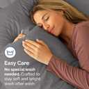 Body Pillowcases Set of 2-20x54 Long Body Pillow Case - Soft Body Pillow Cover for Sleeping & Side Sleepers - Comfy, Breathable & Wrinkle Free - Machine Washable w/Envelope Enclosure (Dark Grey)