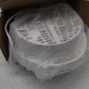 Homeleader Space fan heater, 2-Speed Small Portable Heater with Thermostat, Tabletop/Floor Ceramic Heater for Office & Small Space