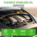 munirater LS Flexible Stainless Oil Dipstick Replacement for LSX LS1 LS2 LS6 4.8L 5.7L 6.0L 6.2L