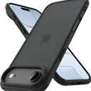 3 x PinLiSheng Matte Case for iPhone Air Case,Shockproof Protective Hard Back Slim Phone Case,Frosted Translucent Back Phone Cover, Anti-Fingerprint - Black