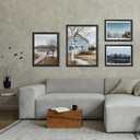 HOUSE DAY 16x20 Poster Frame MDF Wood and Polished Plexiglass, 16 x 20 Picture Frame Black without Mat or 12x18 with Mat, Horizontal or Vertical Wall Mounting 16x20 Poster Frames for Large Size Picture 3 Pack