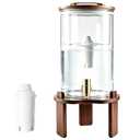 Gravity Water Filter Dispenser, Countertop Drinking Water Filtration System, NSF 42, 53 & 372 Certified Kitchen Water Filter, 2.1 Gallon for Household & Office