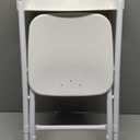 Flash Furniture Kids White Plastic Folding Chair, 1 Pack