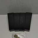 La Vane 8 inch Solid Wood Furniture Legs Set of 4  Square Pyramid Black Replacement Feet for Couch, Sofa, DIY Repair & Restoration with Pre-Drilled 5/16'' Bolt & Hardware, Mid-Century Modern Style