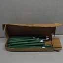 24 Pcs Flameless LED Taper Candles Battery Operated Candles 8.58'', 9.69'', 10.98'', 12.91'', 12.8'' Flameless Candlesticks Flickering for Halloween Christmas Church Wedding(Green)