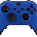 eXtremeRate Blue Soft Touch Grip Faceplate Cover, Front Housing Shell Case Replacement Kit for Xbox One Elite Series 2, Xbox Elite 2 Core Controller Model 1797 - Controller NOT Included