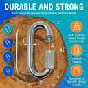 316 Stainless Steel Locking Chain Link, Threaded Quick Link Chain Connector