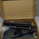 Projector Stand, 33LB Load Bearing & 22-55" Height Adjustable, for Projector/Laptop/DJ Gear, Outdoor/Office/Studio - Stable Base (Black)