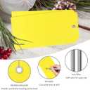 100 Yellow Plastic Shipping Tags - Durable, Writable, Heavy Duty, Waterproof, Reinforced for Repair Equipment & Car Parts Inventory (6 1/4" x 3 1/8")