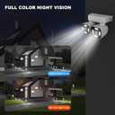 Dual Lens Outdoor Cameras 2.5K/5MP House Cameras Wired Plug-in | Wireless WiFi Camera with Audio and Video,PTZ,Auto Tracking,7/24 Recording,Color Night Vision,Cloud & SD Card Storage.